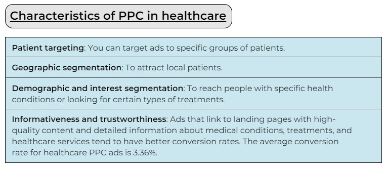 characteristics ppc healthcare